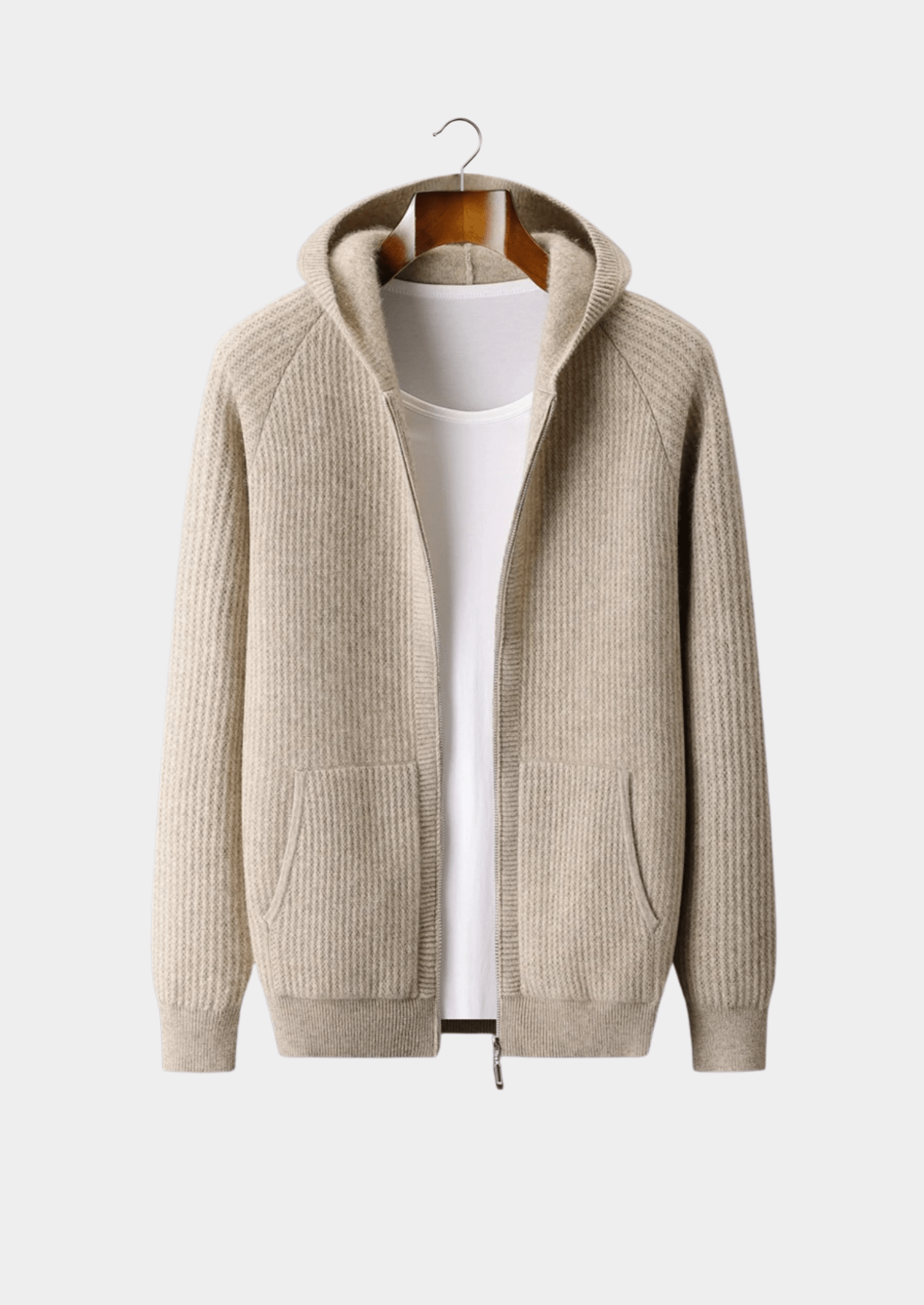Sommerfeld | Merino Zip-Hoodie aus extra feiner Merinowolle